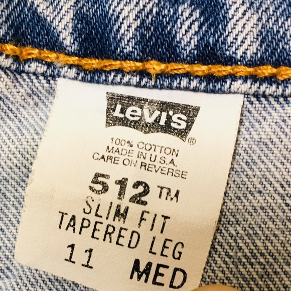 VTG Levi’s 512 slim tapered leg wedgie jeans 11 28 - Picture 5 of 7